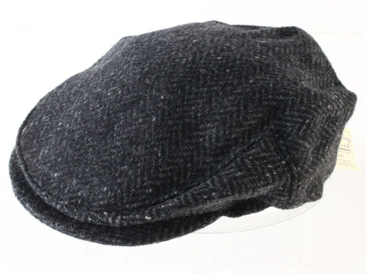 Vintage John Hanley & Co Ltd Mens Charcoal Gray Wool Ivy Cap MULTIPLE SIZES