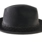 Biltmore Eleganza Raleigh Mens Black Felt Fedora W/ Red Feather MULTIPLE SIZES