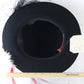 Chapeau Creations Ladies Black Fancy Boutique Felt Hat W/ Feathers 6 7/8 55cm