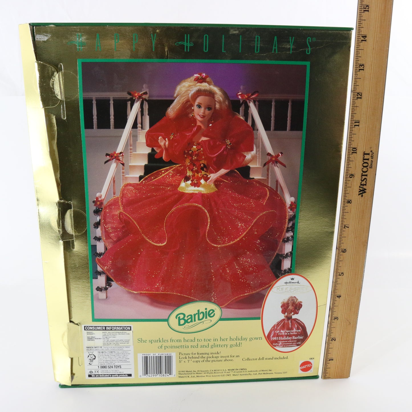 Happy Holidays Christmas Special Edition Barbie Doll Mattel 1993 10824