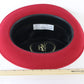 Dobbs Mens Classic Red Felt Fedora W/ Feathers and Pin MULTIPLE SIZES