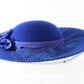 Sonni Of California Ladies Royal Blue Wool Felt Hat W/ Ribbon 6 7/8 55cm
