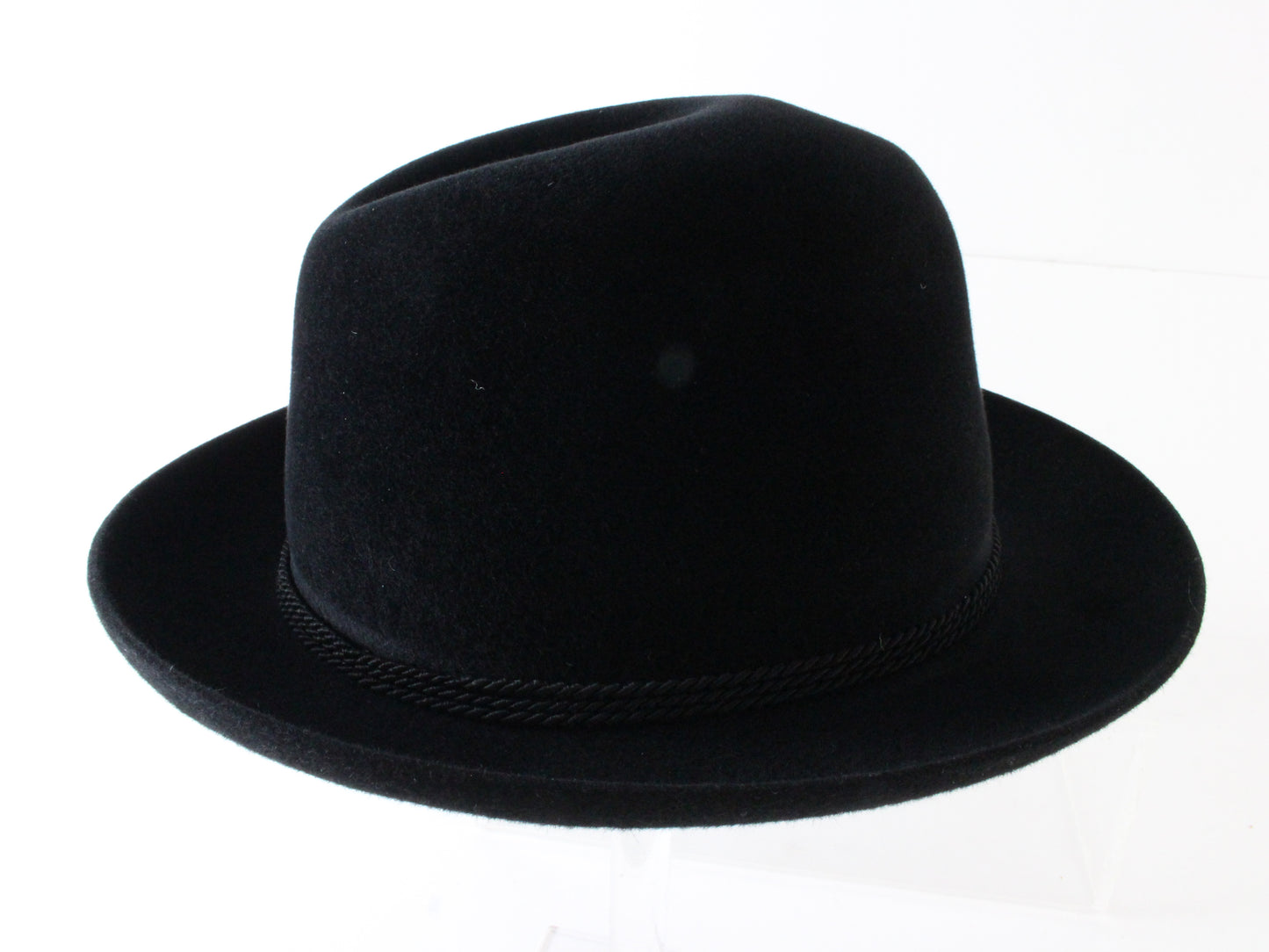 Stetson Sovereign Mens Black Felt Fedora W/ Feather MULTIPLE SIZES