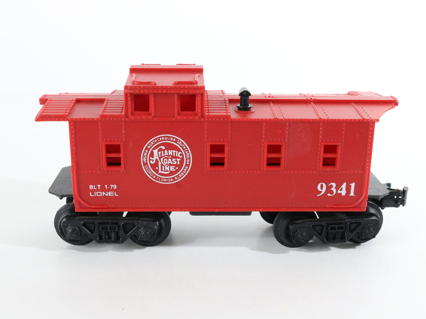 Lionel O 9341 Atlantic Coast Line ACL Red Plastic Caboose