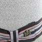 Biltmore Mens Classic Pumice Gray Straw Milan Fedora W/ Pin 6 5/8 53cm