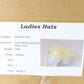 Jack Mcconnell New York Ladies Yellow Boutique CHURCH Hat Mesh And Rhinestones