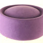 Sonni Of California Ladies Purple Felt Pillbox Hat 7 1/8 57cm