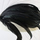 Sonni of California Ladies White and Black Wool Felt Hat W/ Feathers 7 1/8 57cm