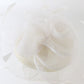 Vintage Peter Bettley Fancy Couture Ladies White Fascinator 6 1/4 50cm