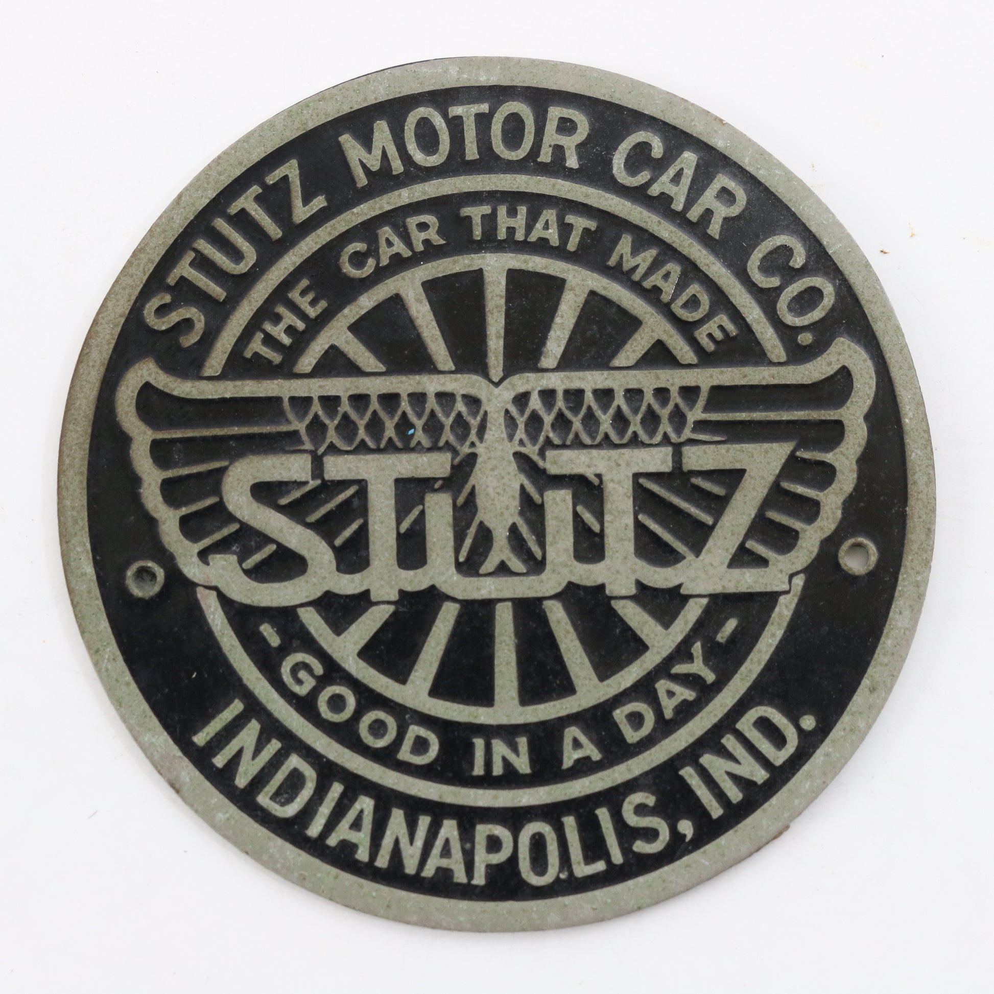 Stutz Motor Car That Made Good In A Day Automobile Emblem Badge