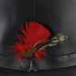 Winfield Cover Black Leather Mens Vintage Top Hat Small S