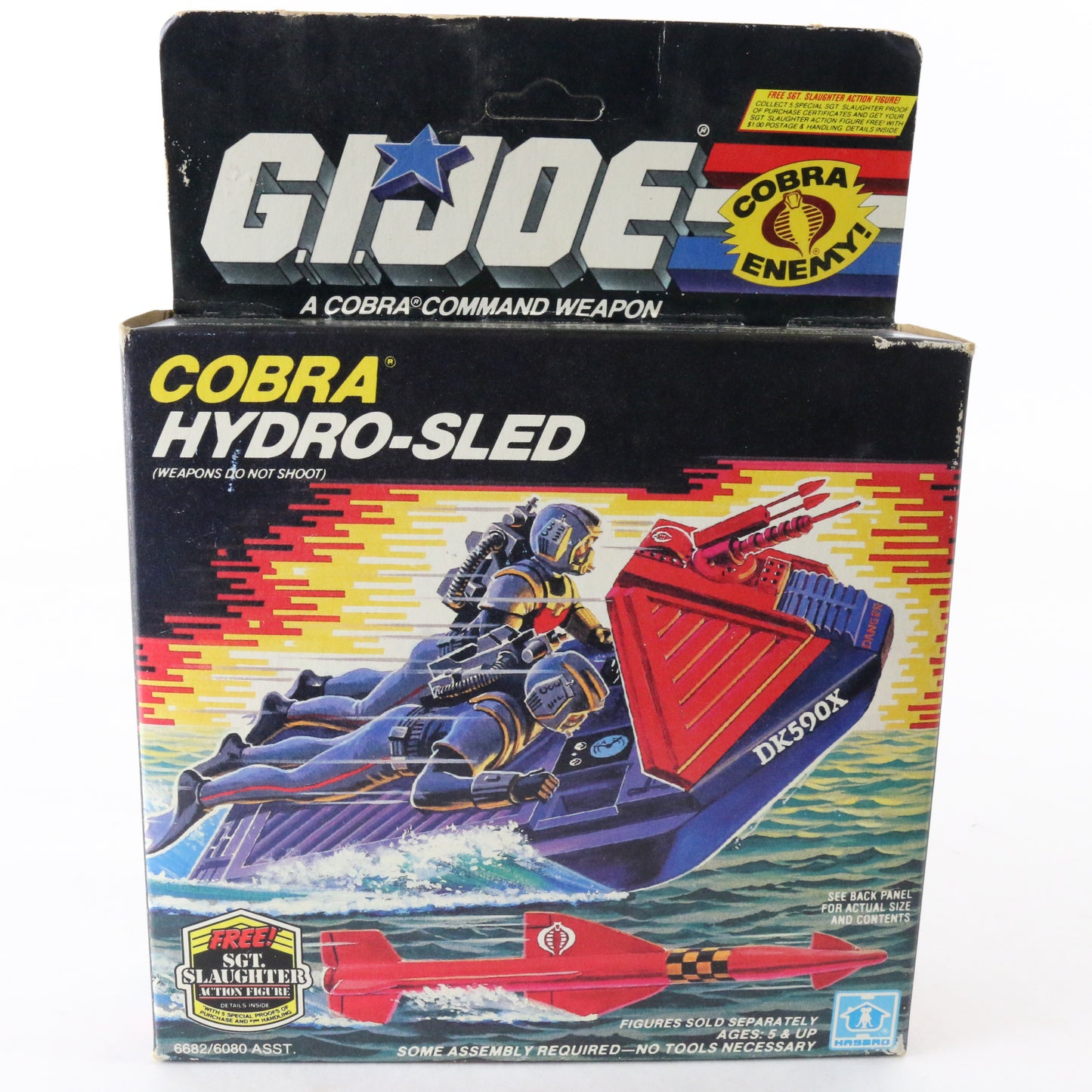 Gi Joe ARAH Cobra Hydro-Sled Series 5 Vehicle Hasbro UNPUNCHED UNOPEN 1985 6682