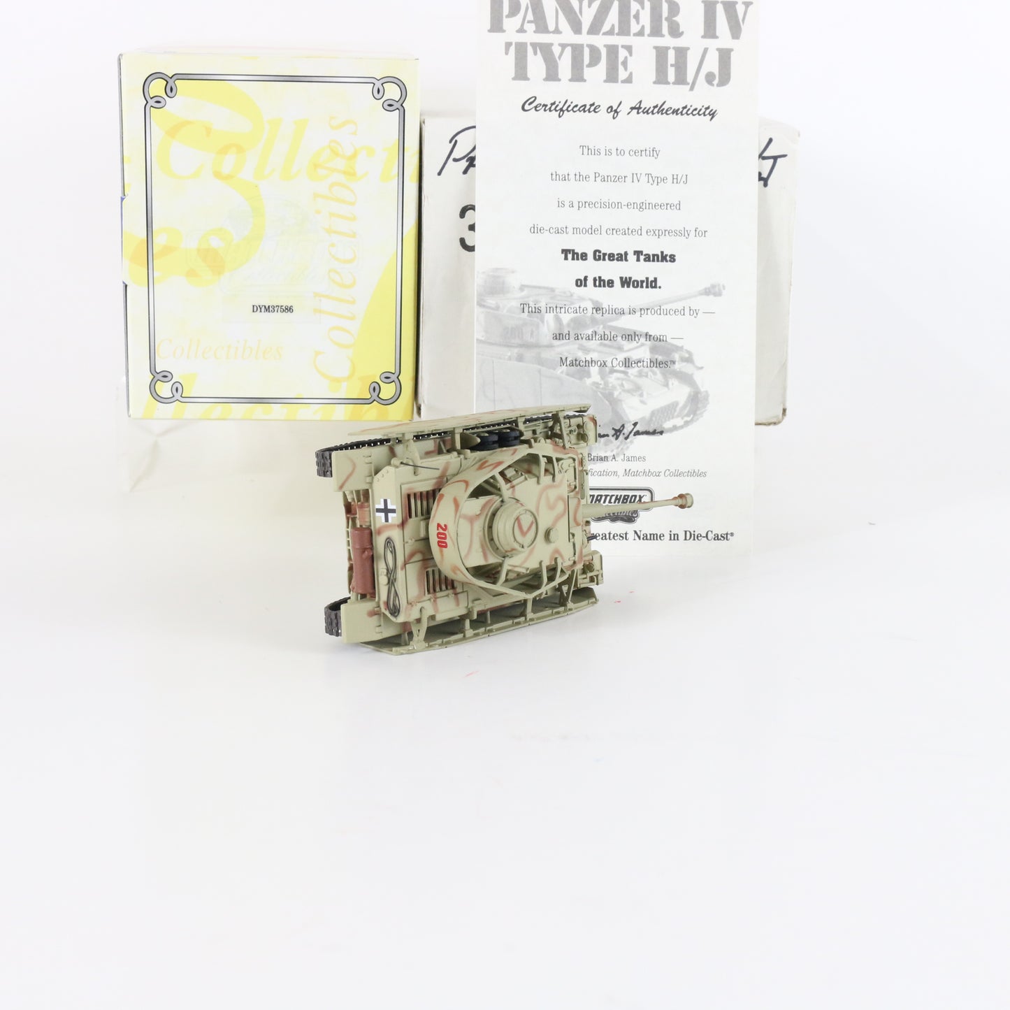 Panzer Iv Type H/j Great Tanks Of The World Matchbox 1:72 Military Dym37586