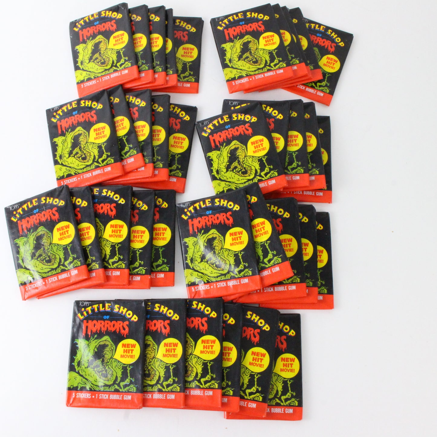 Set Of 36 Little Shop Of Horrors Unopened Photo Cards Topps 1986 W/ Box