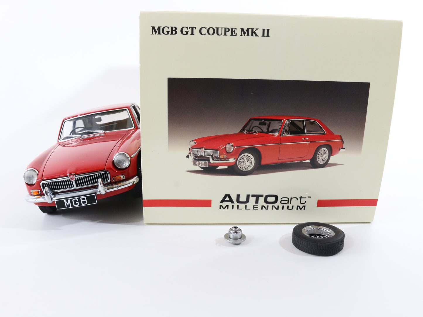 MGB GT Coupe MKII 69 Red Autoart Millennium 1:18 Scale Model Car 76601