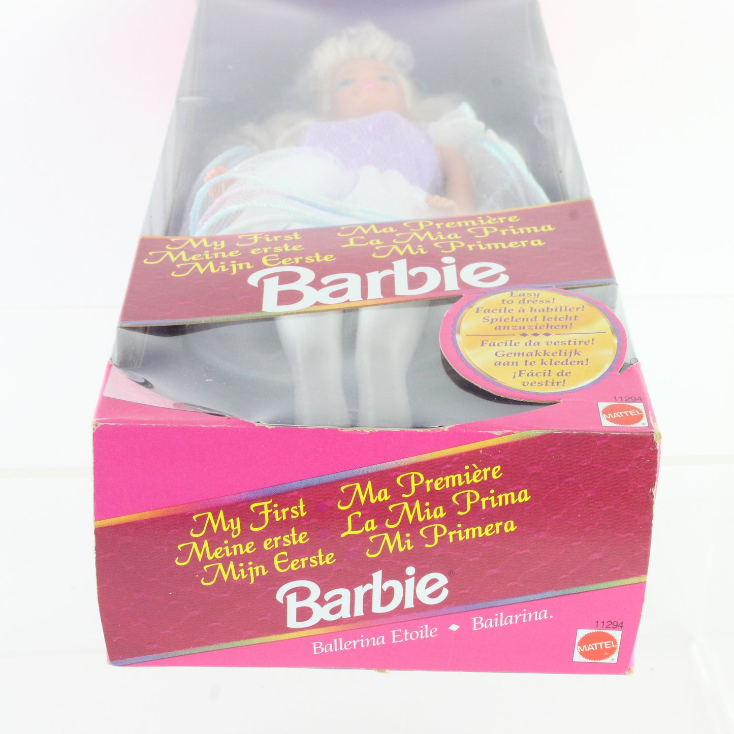 My First Barbie Blonde W/ Purple Outfit 1193 Mattel 11294 Foreign Release