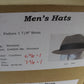 Stetson Mens Classic Caribou Gray Felt Fedora W/ Tan Feathers 6 5/8 53cm