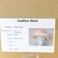 Sonni of California Ladies Boutique Natural Tan Straw Hat W/ Pink Trim 7 56cm