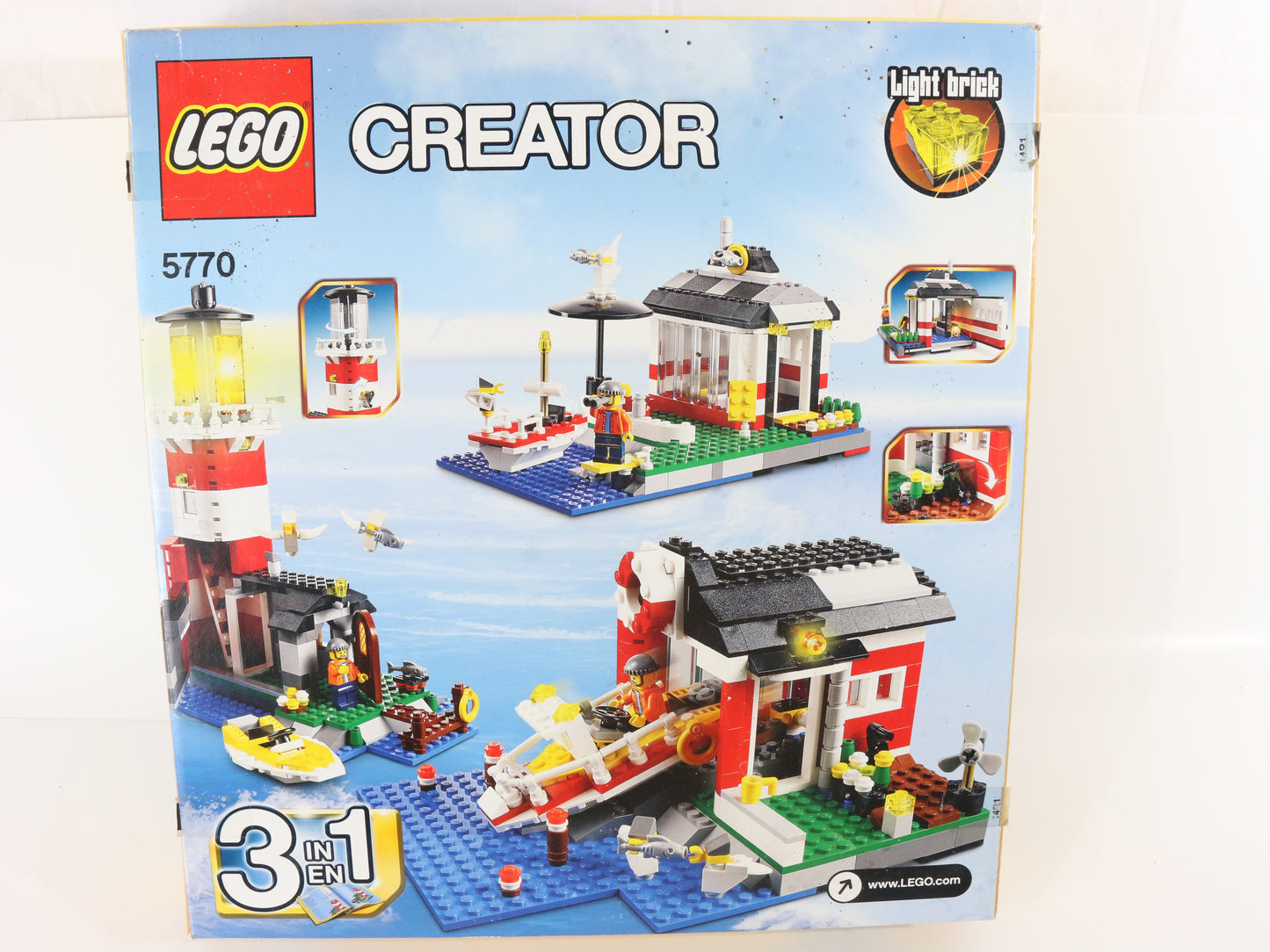 Lego Creator Lighthouse Island 3 In 1 Partly Built 5770 W/ Box & Instructions