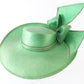 Jack Mcconnell New York Ladies Green Straw Hat W/ Rhinestones 7 1/8 57cm