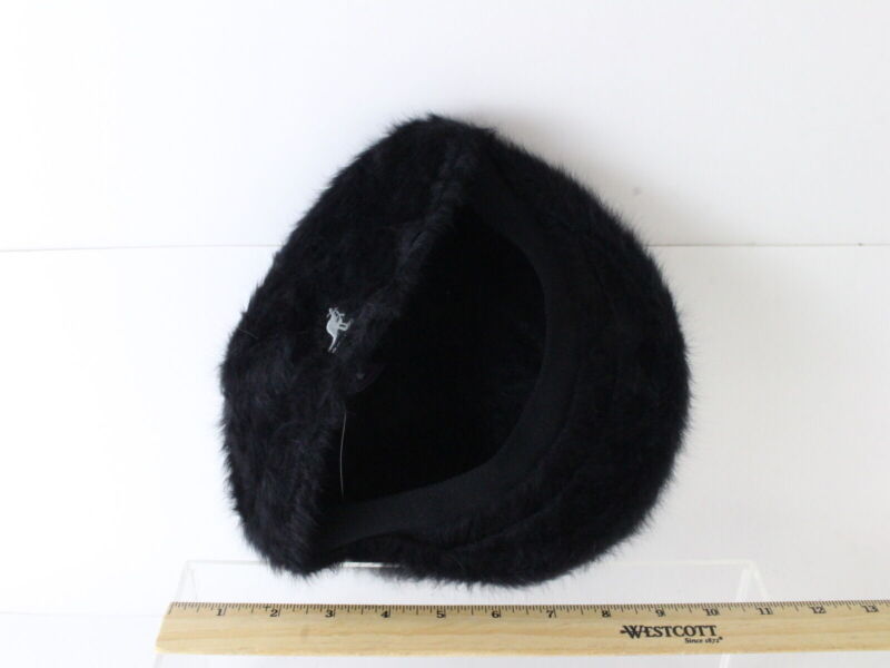 Kangol Ladies Black Angora Blend Fur Cap MULTIPLE SIZES