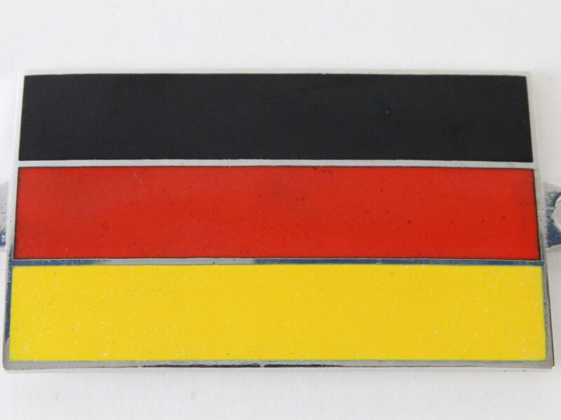 German Flag 2.25" Metal Car Emblem Badge for Automotive Car Plate Etc