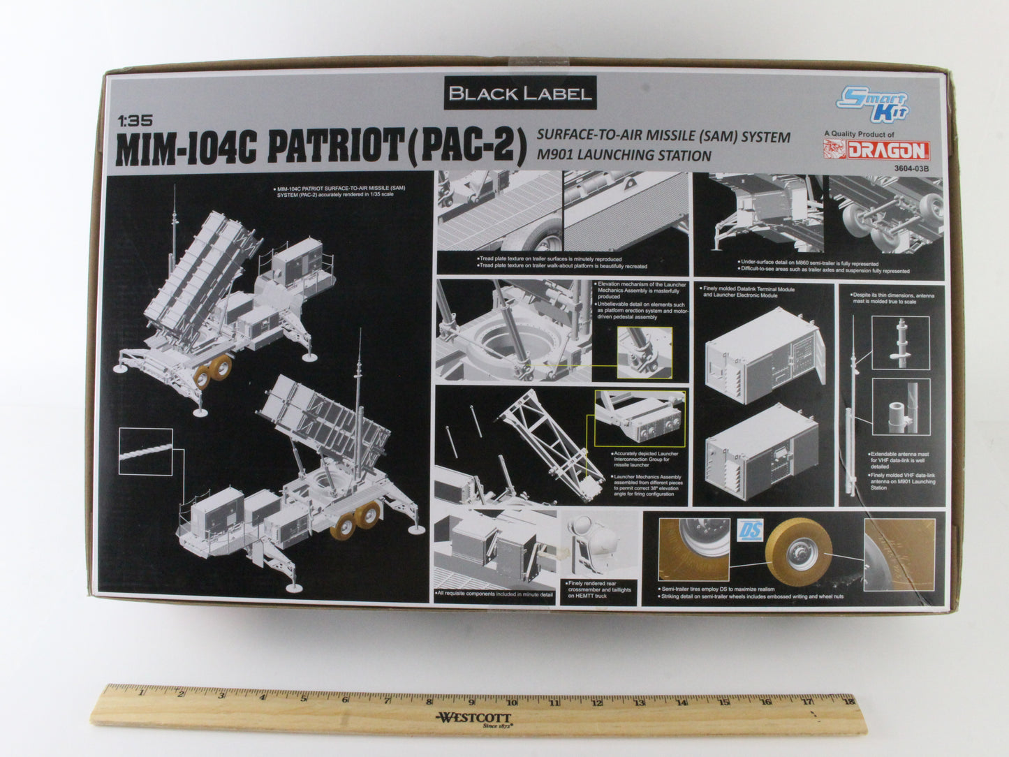 MIM-104c Patriot Pac-2 Surface-to-air Missile Black Label 1:35 Dragon 3604