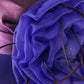 Whittall And Shon Ladies Purple Boutique Wool Felt Hat W/ Flower And Feathers
