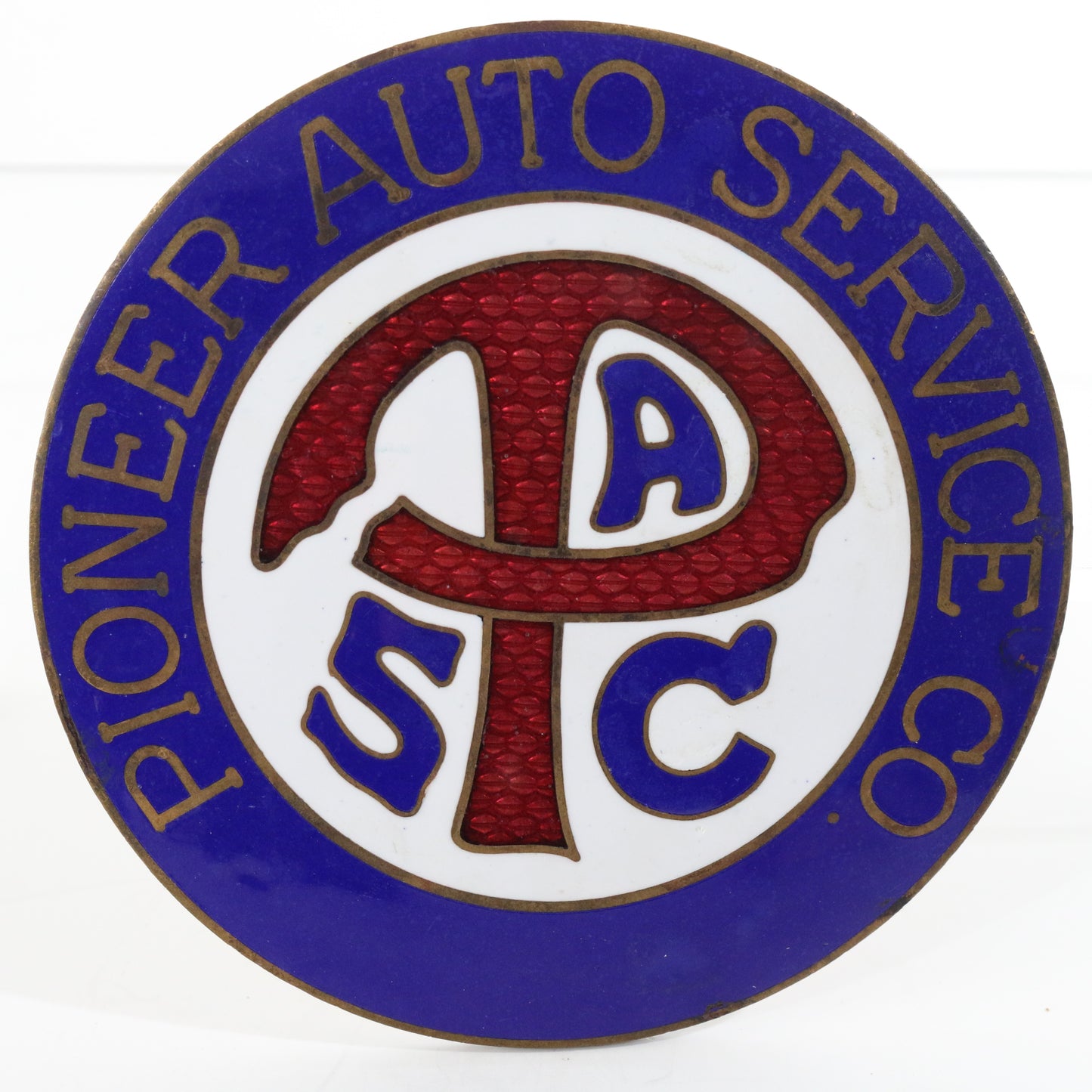 PASC Pioneer Auto Service Vintage Automotive Emblem Topper Badge