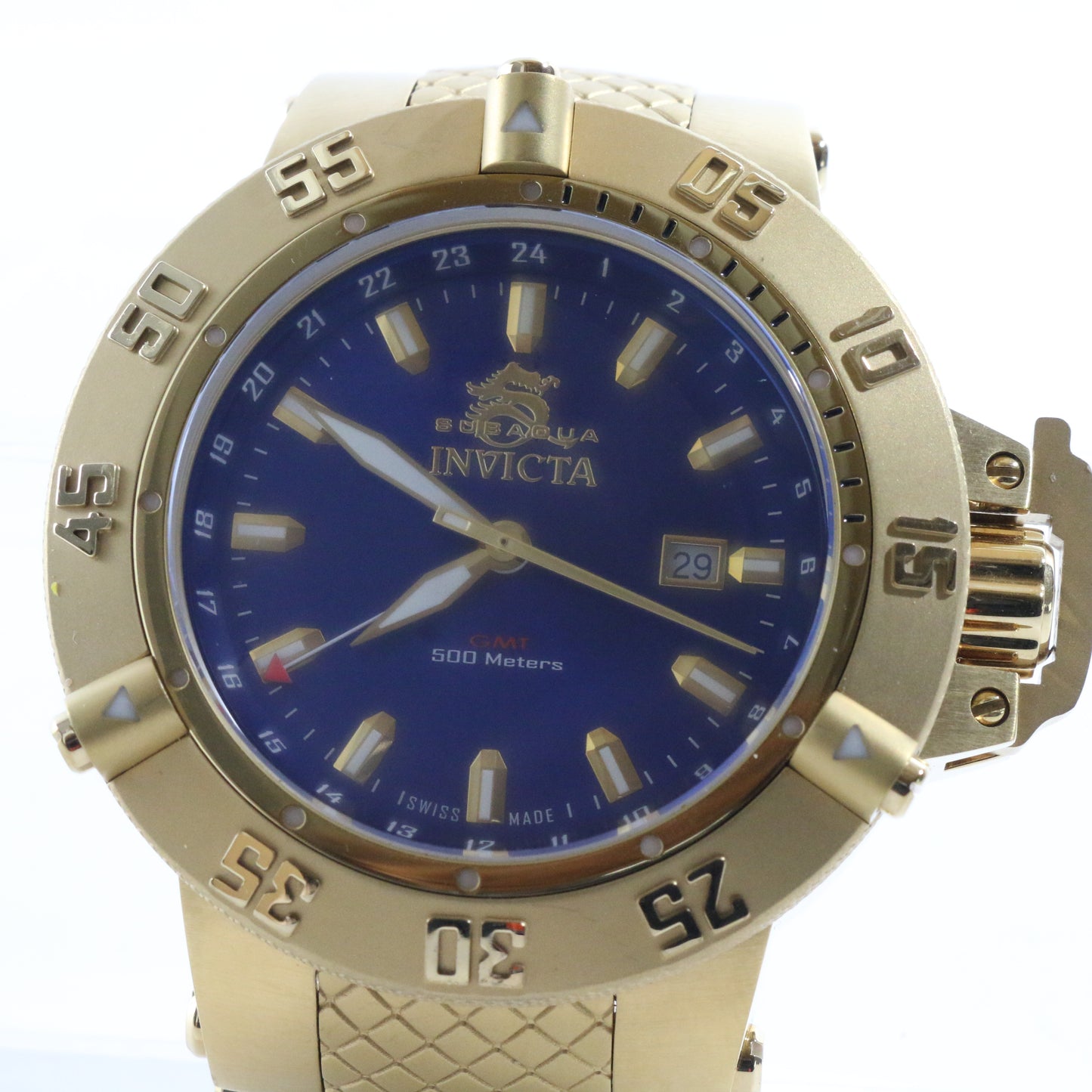 Subaqua Noma III Invicta Swiss Quartz NO BAND 500m 1150 Stainless Steel Mens