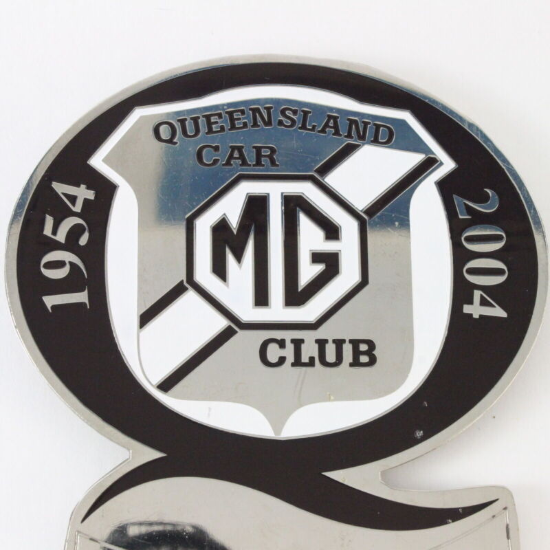 MG Queensland Car Club 1954-2004 Anniversary 3.75" Metal Emblem Badge