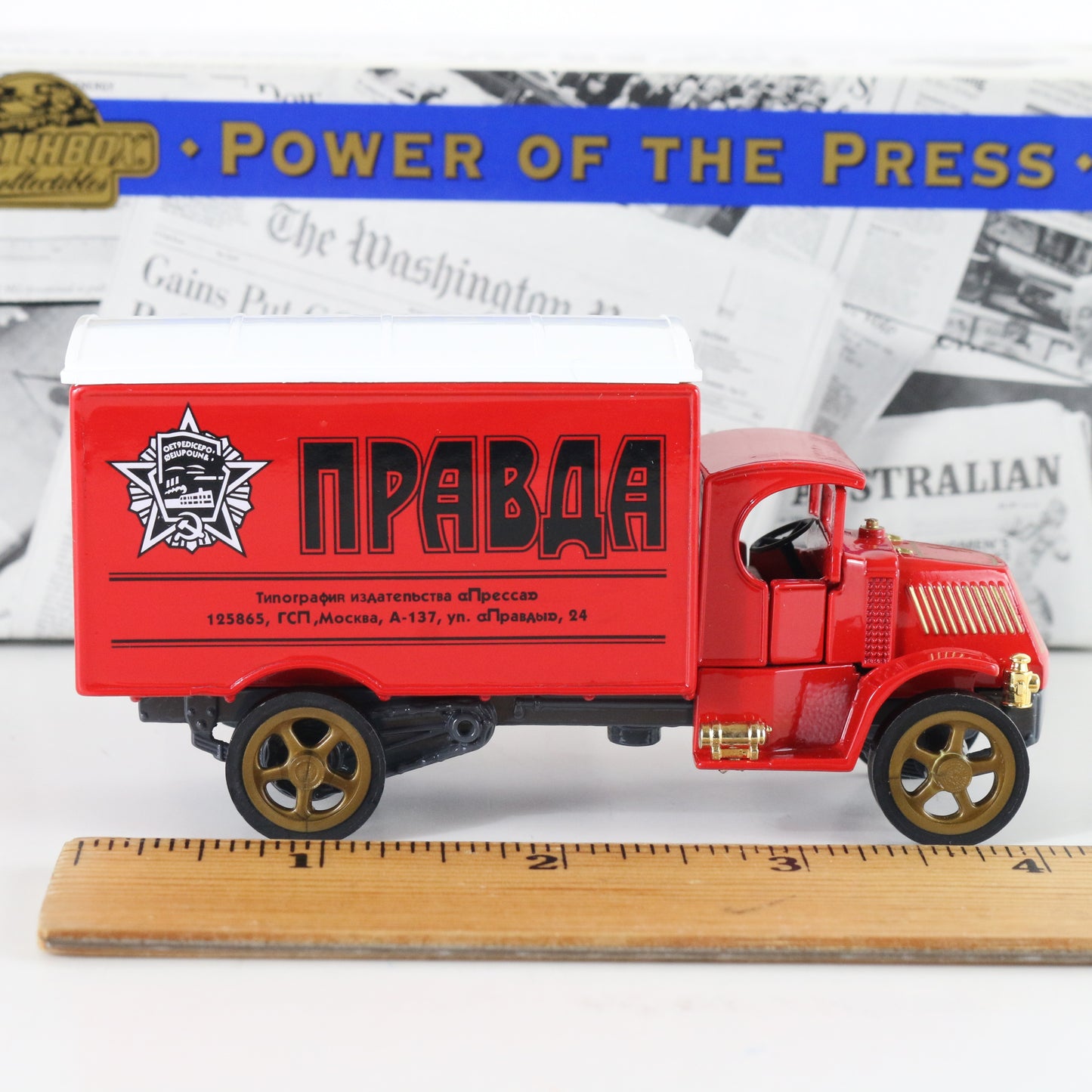 1920 Mack Ac New Truck Pravda Power Of The Press Matchbox 1:43 Ypp06