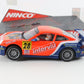 Ninco Slot Car Porsche #28 Interviu Orange & Blue 1:33