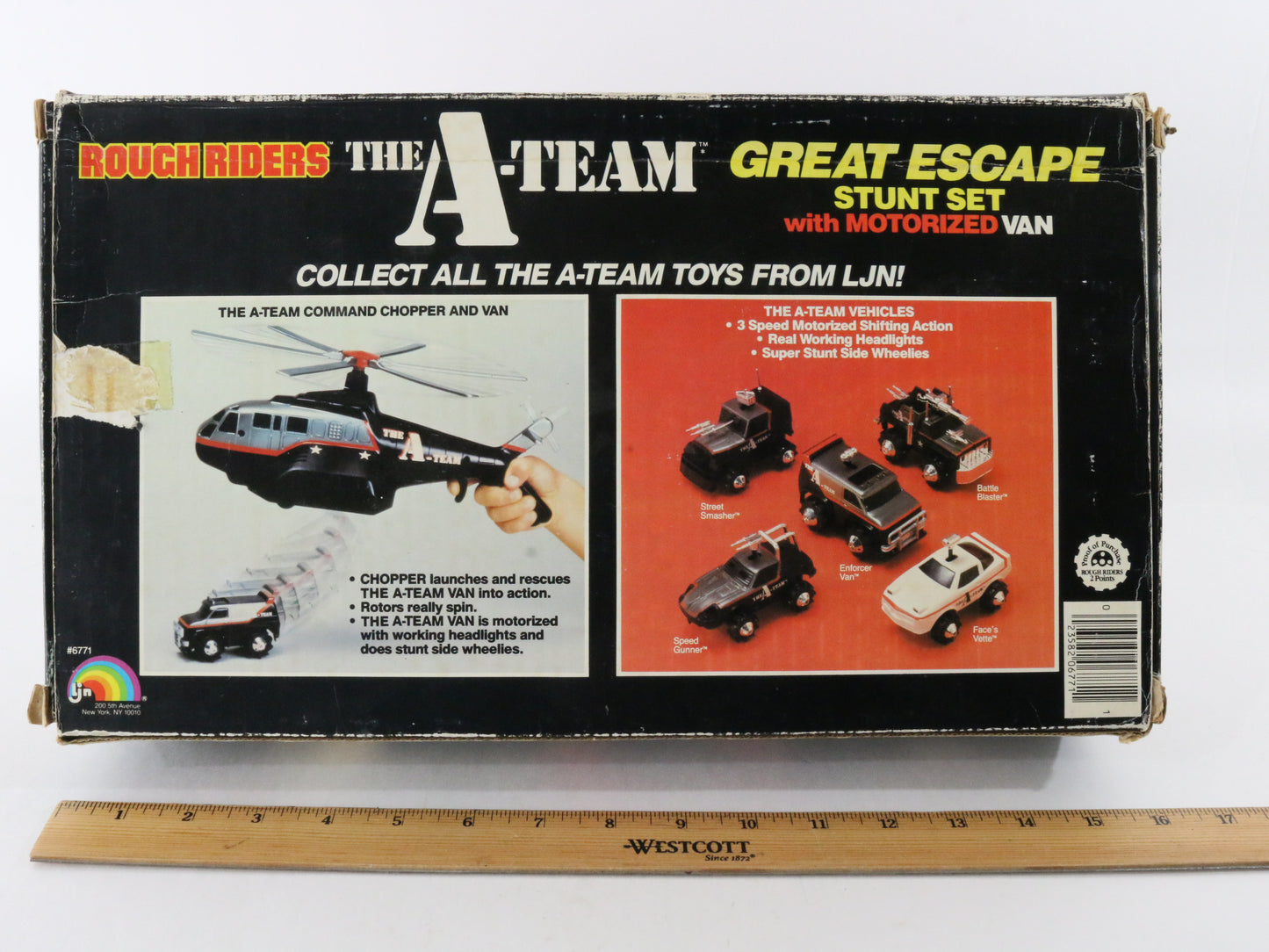 Great Escape Stunt Set W/ Motorized Van Rough Riders A-Team LJN 6771 1983