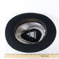 Dynafelt Mens Black Felt STYLISH Fedora W/ Feathers 7 1/4 58cm
