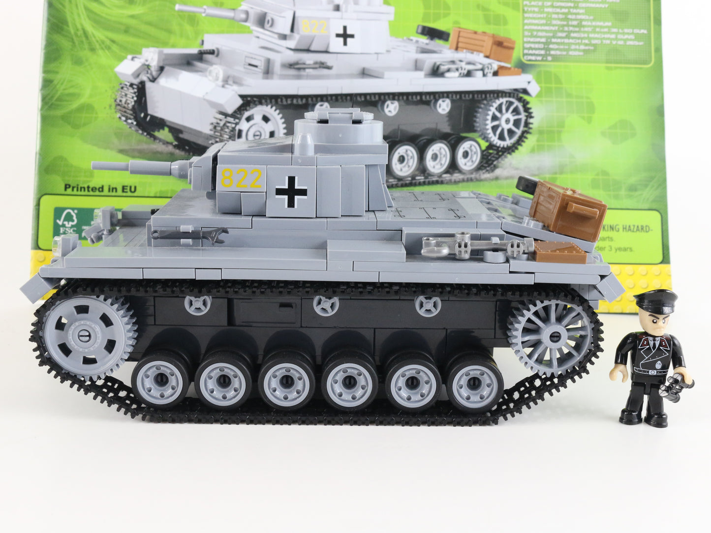 Panzer III Ausf.E WW2 German Military Tank COBI 2523 7.5"