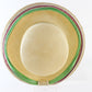 Jack Mcconnell Ladies Natural White Straw Like Hat W/ Pink and Green 7 1/8 57cm