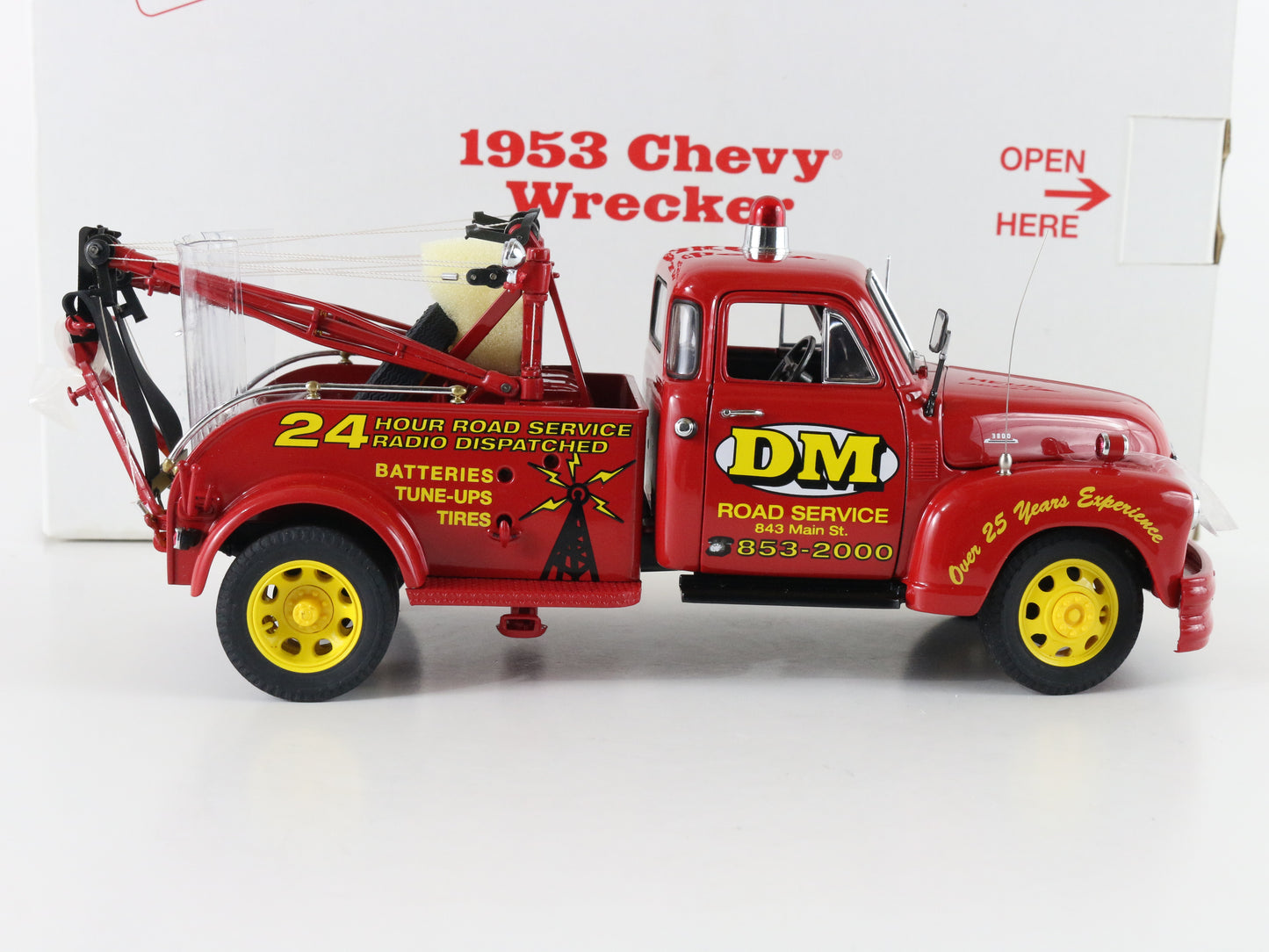 1953 Chevy Chevrolet Wrecker Dm Road Service Danbury Mint 1:24 Model Car