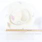 George Zamaul New York Ladies Boutique White Felt Hat W/ Rhinestones 7 56cm
