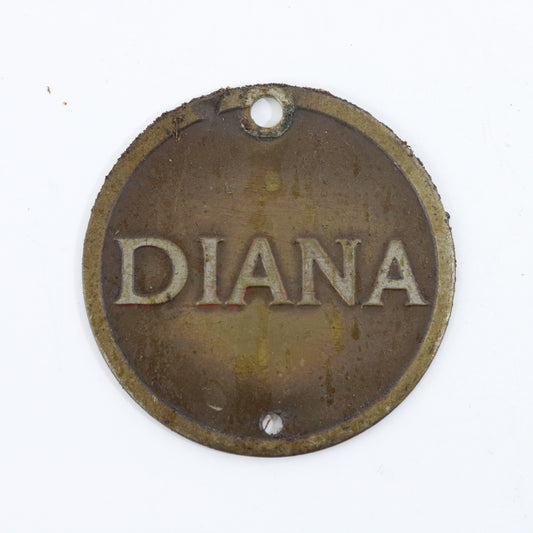 Moon Motors Diana Antique Automobile Emblem Badge 1.5��� RARE ORIGINAL