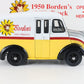 1950 Bordens Milk Truck White & Yellow Danbury Mint 1:24 Model Car W/ Crates