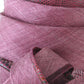 Marzi Of Italy Ladies Burgundy Natural Straw Hat W/ Ribbon 7 56cm