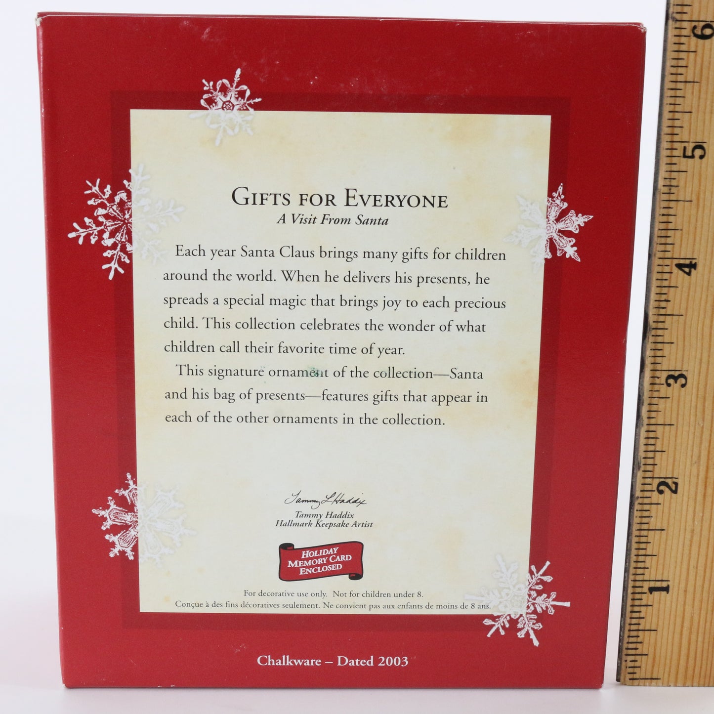 Hallmark Keepsake Gifts For Everyone Visit From Santa Christmas Ornament 2003