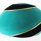 Jack Mcconnell Boutique Ladies Green And Black Wool Felt Hat W/ Gold Accent