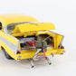 1957 Chevy Pro Street Hardtop Yellow Danbury Mint 1:24 Model Car