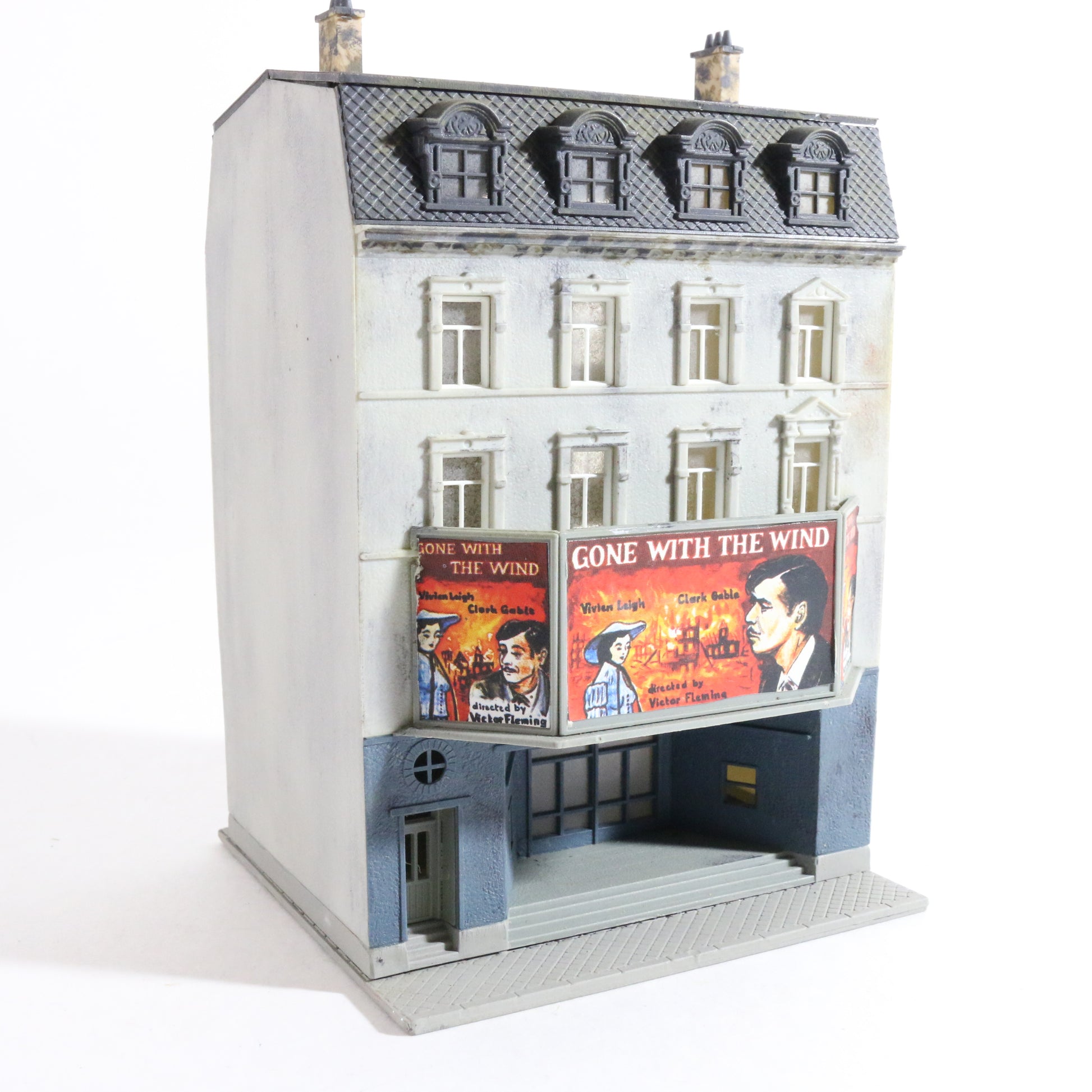 Custom Painted? Pola N Movie Theater Gone With The Wind Train Layout Building