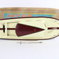 Vintage Blue Yellow Red Cabin Cruiser Wooden Battery Boat SM TMY ITO 13.5��� + BOX
