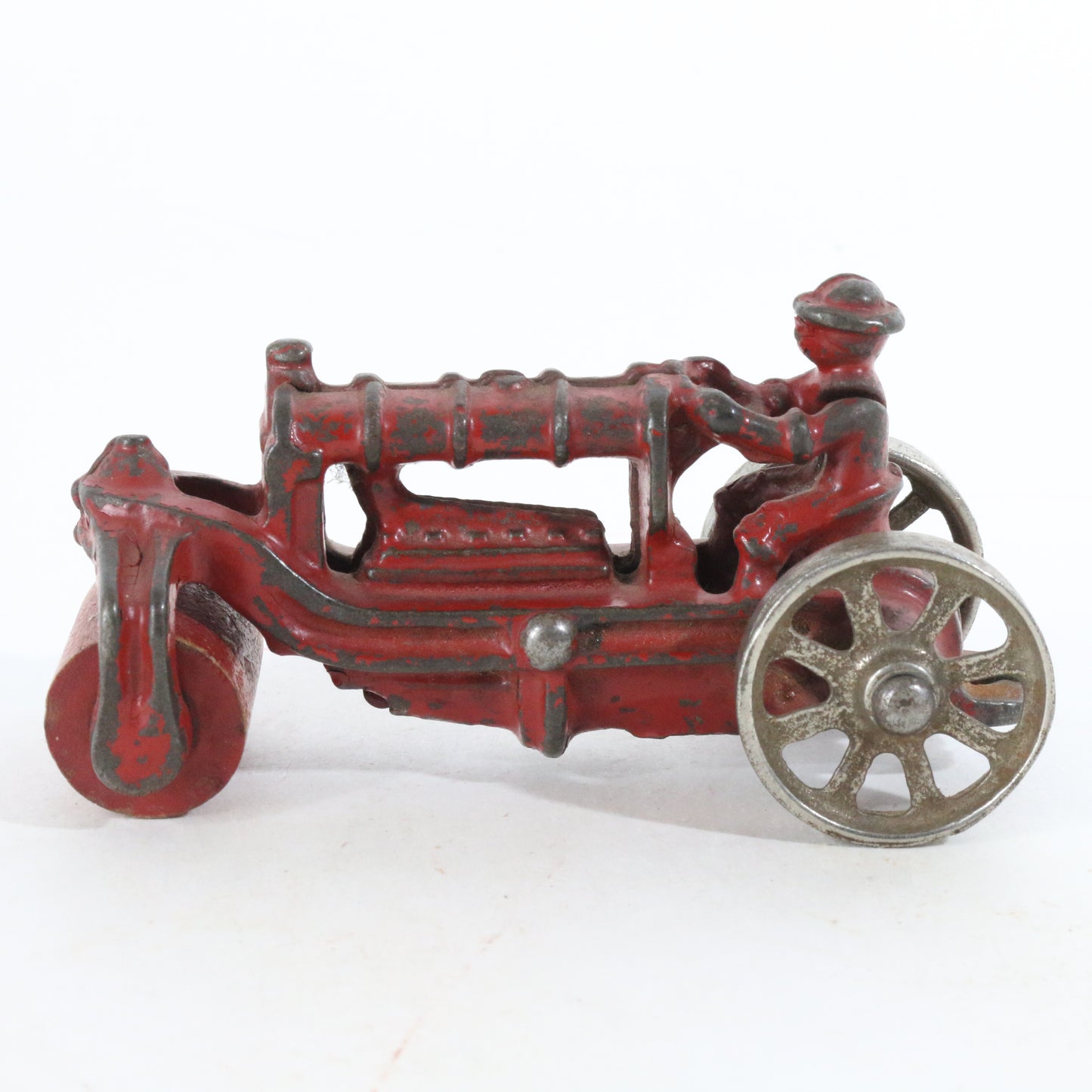 1920S ERA Cast Iron Toy Fordson Farm Tractor With Road Roller Front End AC Williams