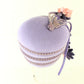 Shellie Mcdowell New York Ladies Lavendar Felt Boutique Hat W/ Flowers 7 56cm