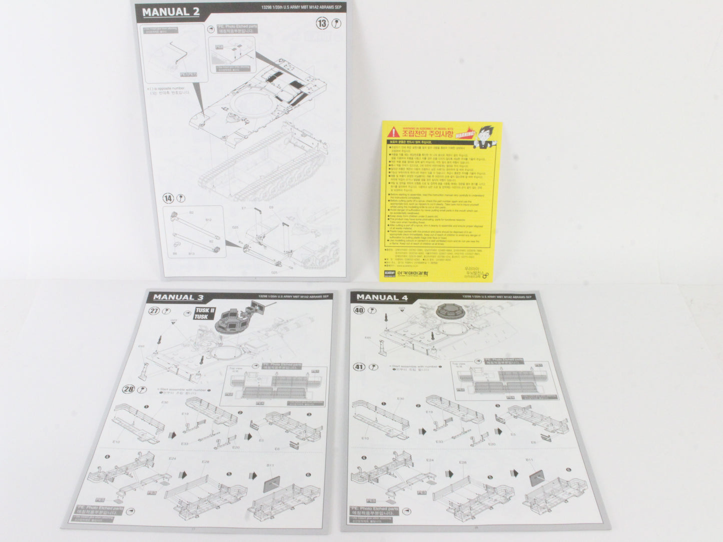 US Army M1a2 Tusk II 1:35 Academy Model Kit 13298